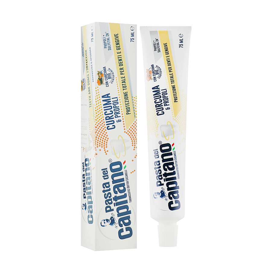 Зубна паста Pasta del Capitano Turmeric &amp; Propolis з куркумою та прополісом, 75 мл
